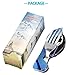 4-In-1 Camping Utensil Stainless Steel Fork Spoon Knife Bottle Opener Set for Camping Cutlery Set/Travel/Survival