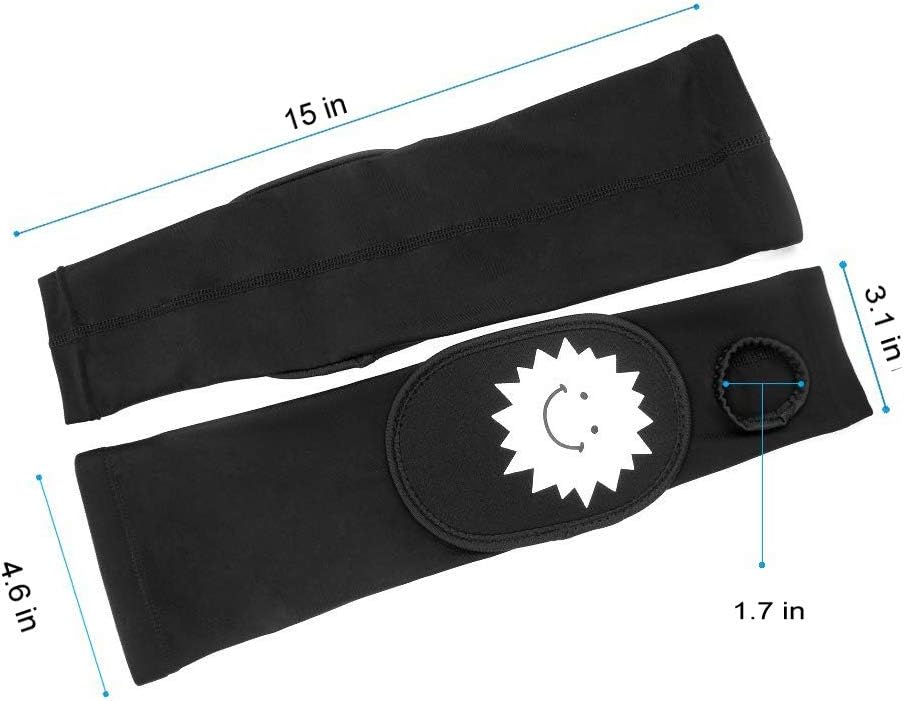 Luwint Youth Volleyball Arm Sleeves - Long Passing Forearm Sleeves for Women Girls with Protection Pad and Thumbhole 1 Pair: Industrial & Scientific