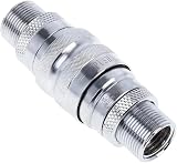 Alphacool Eiszapfen G1/4 Double Bulkhead Quick Release Fitting Silver view 4