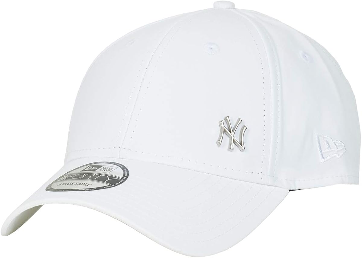 New Era Unisex Mlb Flawless Logo Basic 9Forty Cap, New York Yankees - White - Image 4