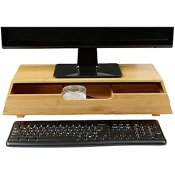 Amazon Com Mind Reader Monitor Stand Monitor Riser With Pull Out