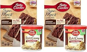 Amazon.com : Betty Crocker German Chocolate Cake Mix and ...