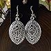 Myhouse Nepalese National Style Personality Simple Retro Hollow Carved Drop Earrings,Style 1