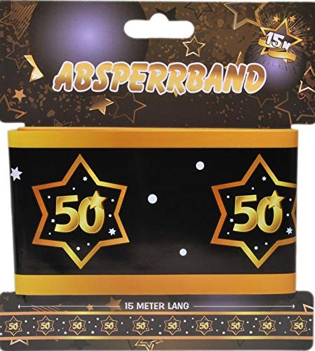 UDO Schmidt 13138 Barrier Tape 14g Black/Gold Number 50 Multi-Coloured