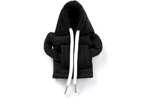 Universal Car Shift Knob Hoodie Cover Cute Automotive Interior Decoration Mini Hoodie Accessory (Black)