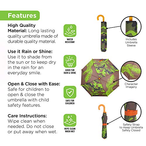 2 Umbrella+Raincoat+Girls+Dinosaur+Design