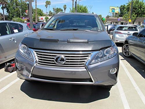 Colgan Custom Fit Sports Bra Front End Mask for Select Lexus RX350/RX450h Models - Carbon Fiber (Black)