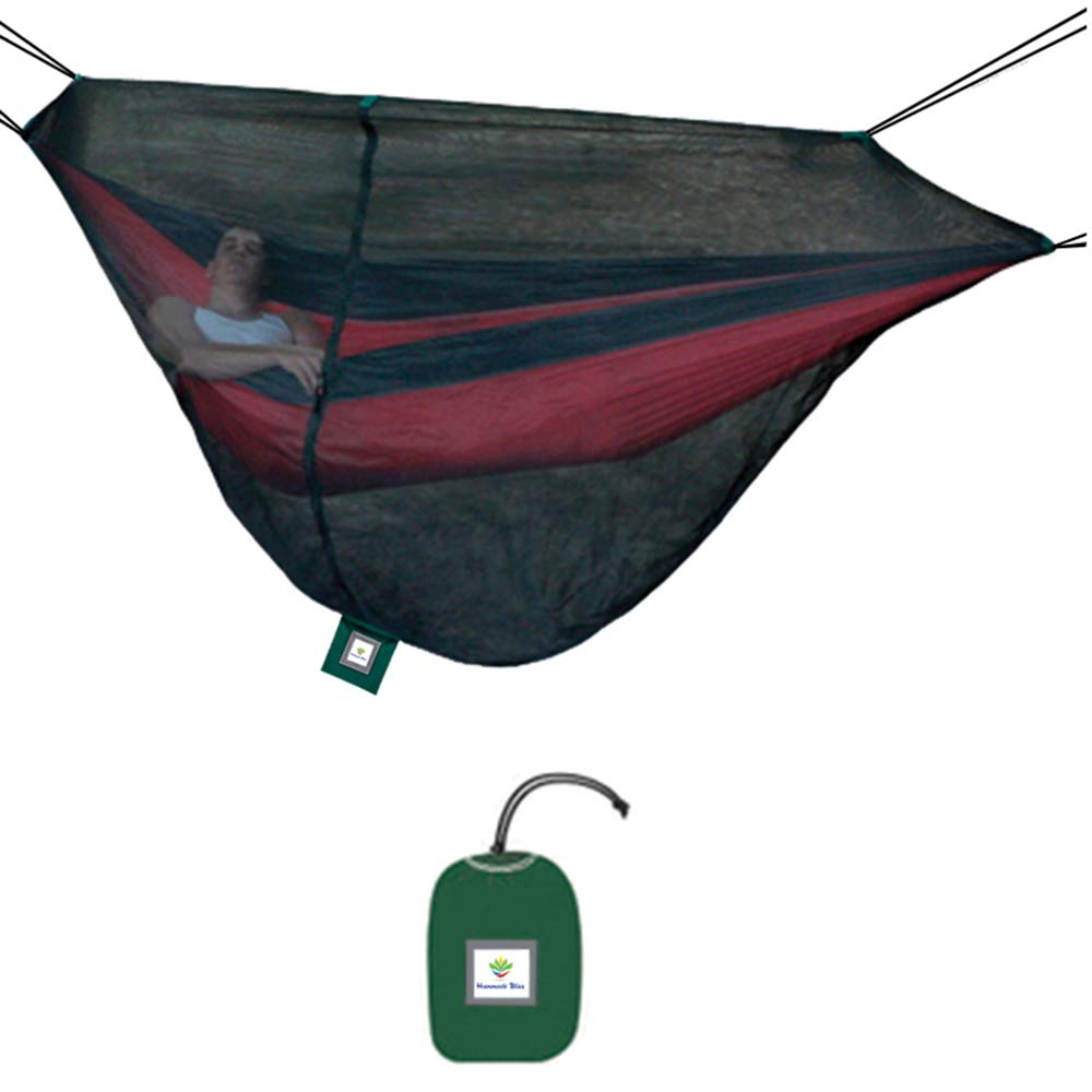 Hammock Bliss Mosquito Net Cocoon -The Ultimate Bug Screen Mossy Netting Canopy For Your Camping Hammock With Insect Proof No See Um Mesh – Make Hammock Camping A Bug Free Experience