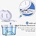 QQcute Water Dental Flosser for Teeth Clean Portable, with 7 Multifunctional Tips Electric Oral Irrigator, 600ml Capacity 10 Pressure Countertop For Family & Home Use