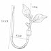 CHICTIE European Leaves Curtain Holdbacks Decorative Wall Hooks Hanger for Drapes Linen Holder Window Treatment Hardware,Set of 2 (White)
