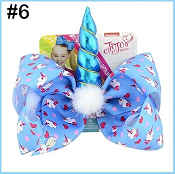 Amazon Com Utini 30pcs 8 Large Ombre Bow With Hair Clip Unicorn