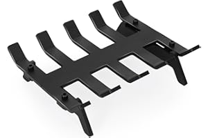 GoCampDirect Fireplace Grate 12inch | Fireplace Log Grate with Heavy Duty Solid Round Steel 3/4” Bar | No Assembly Required Hearth Grate for Firepit Firewood Log Indoor Wood Stove Burning