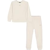 Under Armour girls 2-piece Fleece Sweatshirt and Sweatpants Set, Soft & Comfortable