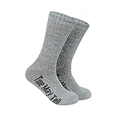 Time May Tell Mens Merino Wool Hiking Cushion Socks Pack (2/4 Pair,6-13 Size)