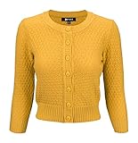 YEMAK Cute Pattern Cropped Daily Cardigan Sweater