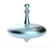 Plexity Labs UFO Tops Ruwa - Metal Spinning Fidget Top - Inspired by The 1994 Ruwa, Zimbabwe UFO Incident - Aluminum in Diode Blue