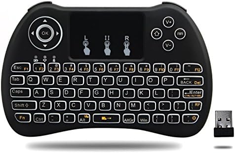 Mini 2.4G Wireless Keyboard/LED Backlit/Build-In Rechargable Battery with Touchpad mouse Remote Control for Pc, Pad, Xbox 360, Ps3, Google Android Tv Box, Htpc, Iptv