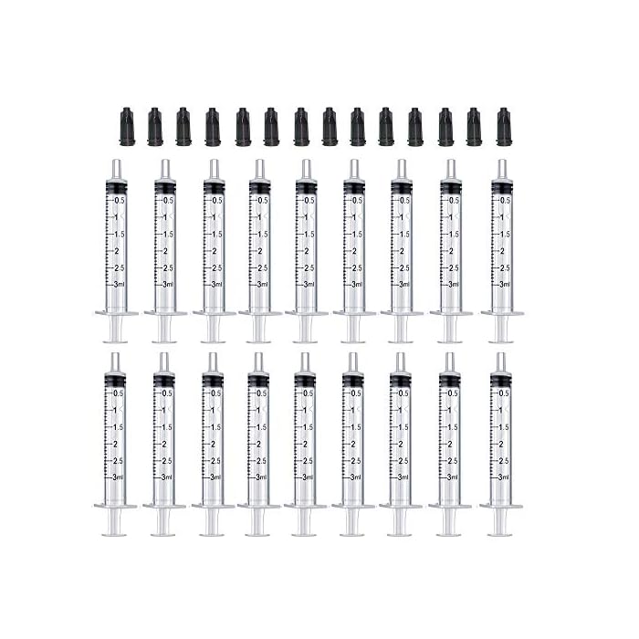3ml Syringes with Caps (20 Pack)