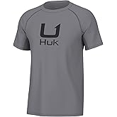 HUK Men's Icon X Crew, Short-Sleeve Performance Fishing Shirt