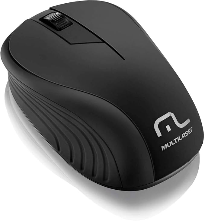 Mouse Multilaser Sem Fio 2.4Ghz Preto Usb - MO212 