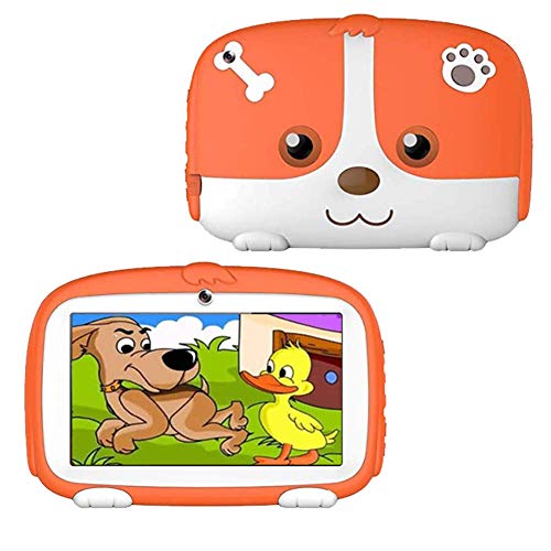 Kids Tablets 1GB+16GB 7 Inch for Kids 3 to 6，GMS Certified， Android WiFi Tablets Parental Controls Friendly with Case Included