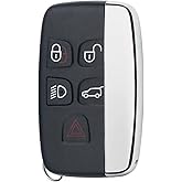 HERKIOCIO Replacement Remote Car Key Fob Cover Case fit for Land Rover Range Rover Sport Evoque LR4 LR2 Jaguar XJ XF XK F-Type F-PACE XE 2012-2018 Keyless Entry Key Fob Shell (Model-B)
