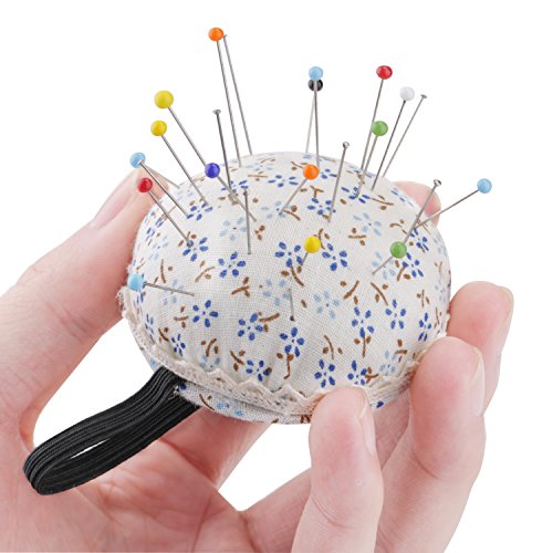 Sewing Pins And Dressmaker Pins,250PCS Stainless Steel Quilting Pins +250PCS Multi-color Glass Ball Head Straight Pins With A Tin Package And 1 PCS Pin Cushion. - Thumbnail 5