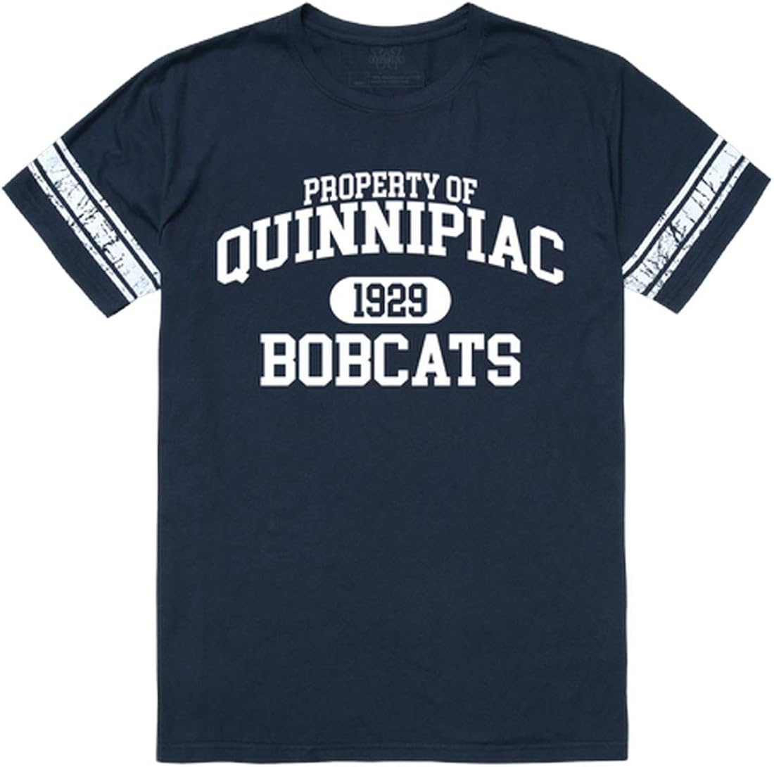 QU Quinnipiac Bobcats NCAA Property Football Tee Clothing