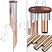Wind Chime Outdoor Metal Wind Chimes Solid Wood and 18 Scrub Aluminum Alloy Gold Tubes Wind Chime 36’’ Large Garden Wind Chime for Party, Garden, Decor, Gift etc