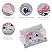 Baby Hooded Towel Upsimples Elephant Baby Towels for Baby Girls 35×35 Inches Ultra Large 500GSM Super Soft Organic Bamboo Baby Bath Towel for Infant Toddler | Baby Girl Shower Gift Photo Shoot Props