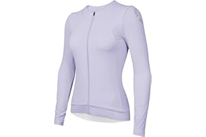 Wulibike Cycling Jersey Women Long Sleeve,Warm Bike Shirts for Women Biking Tops Elastic Cycle Jerseys with 4 Pockets