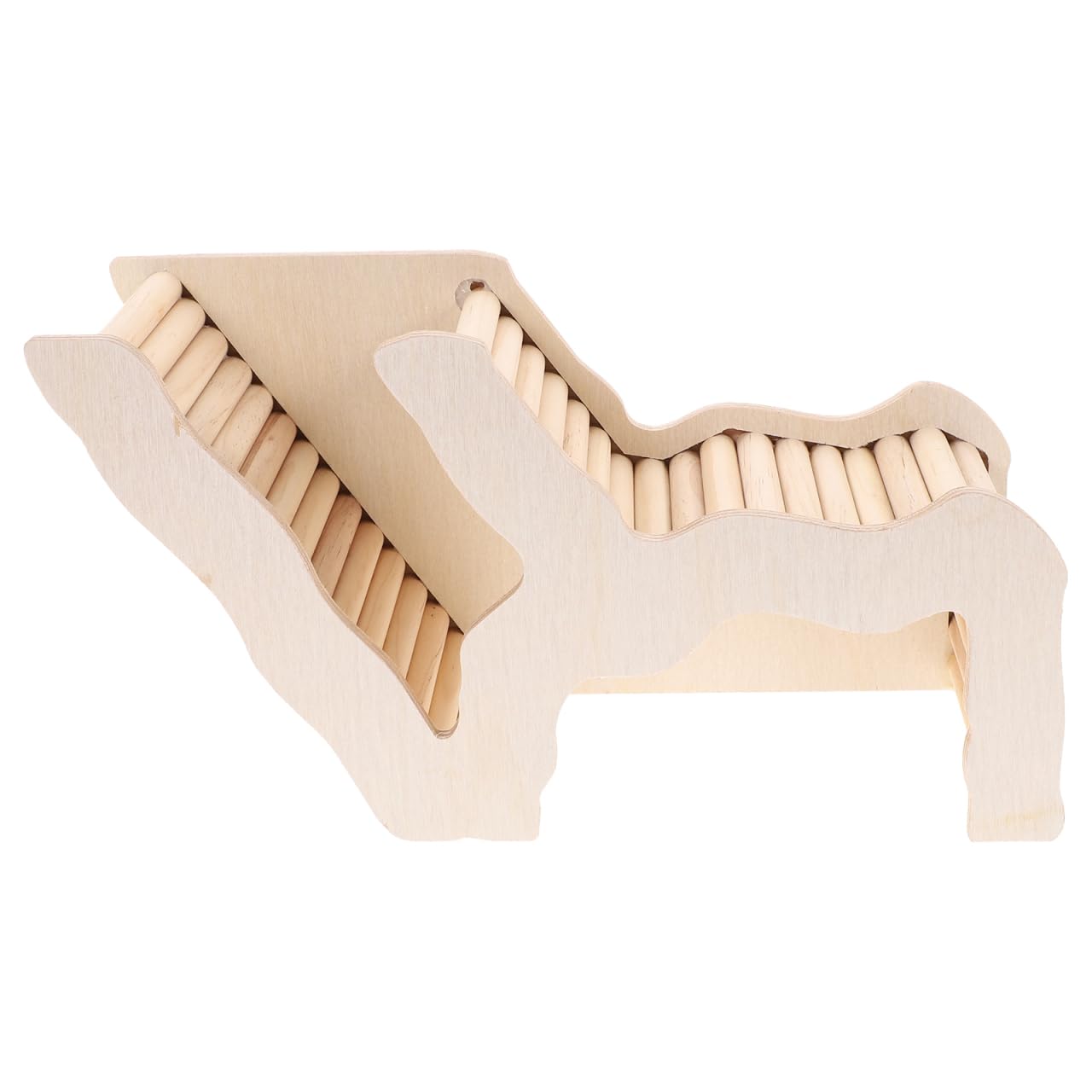 UKCOCO Hamster Ladder: Hamster Hide House Climbing Wood Hideout Ladder for Dwarf Hamsters Gerbils Mice or Similar-Sized Pets Toy Climbing Accessories