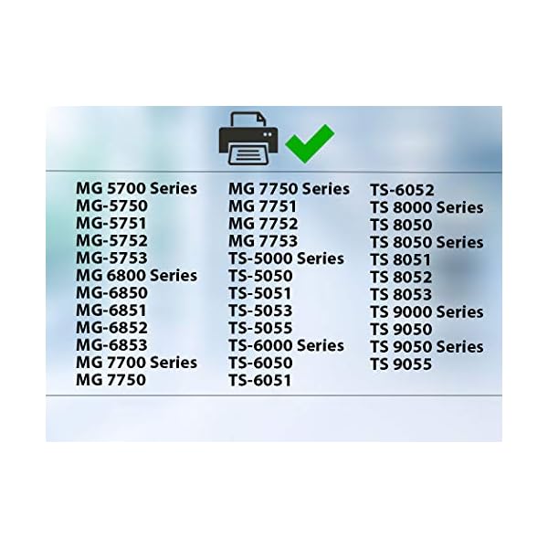 Supply Guy 5 XL Druckerpatronen mit Chip kompatibel mit Canon CLI-571 Schwarz schmal für Pixma MG5700 MG5750 MG5751 MG6800 MG6850 MG7750 TS5000 TS5050 TS5055 TS6050 TS8050 TS9050 TS9055 und weitere – Bild 3