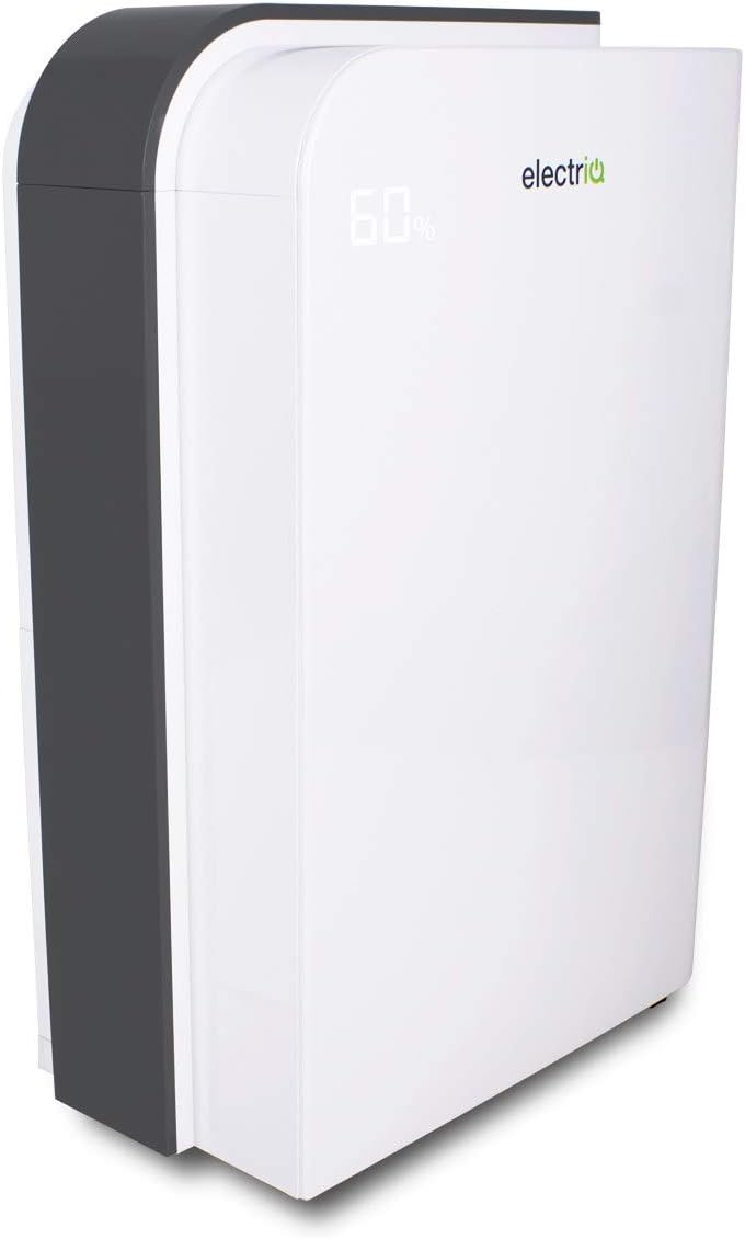 electriq 10L Fast Dry Desiccant Dehumidifier and Heater with HEPA Air Purifier for 26 Bed Homes