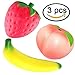 Jumbo Slow Rising Squishies Strawberry Banana Peach Charms Kawaii Squishies Cream Scented Toys For Kids and Adults