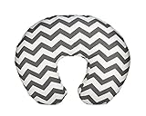 Org Store Premium Nursing Pillow Cover | Slipcover for Breastfeeding Pillows | Fits Boppy Pillows | Chevron Patterned (Gray)