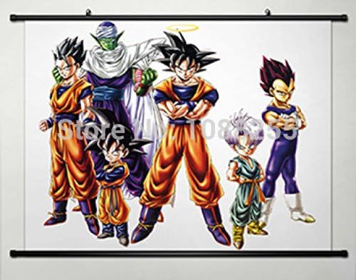 BestWeeks Home Decor Anime Dragon Ball Wall Scroll Poster Son Goku &amp;Amp; Piccolo Daimao -061