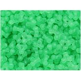 BeadTin Green Glow 11mm TriBead Plastic Beads (500pcs)