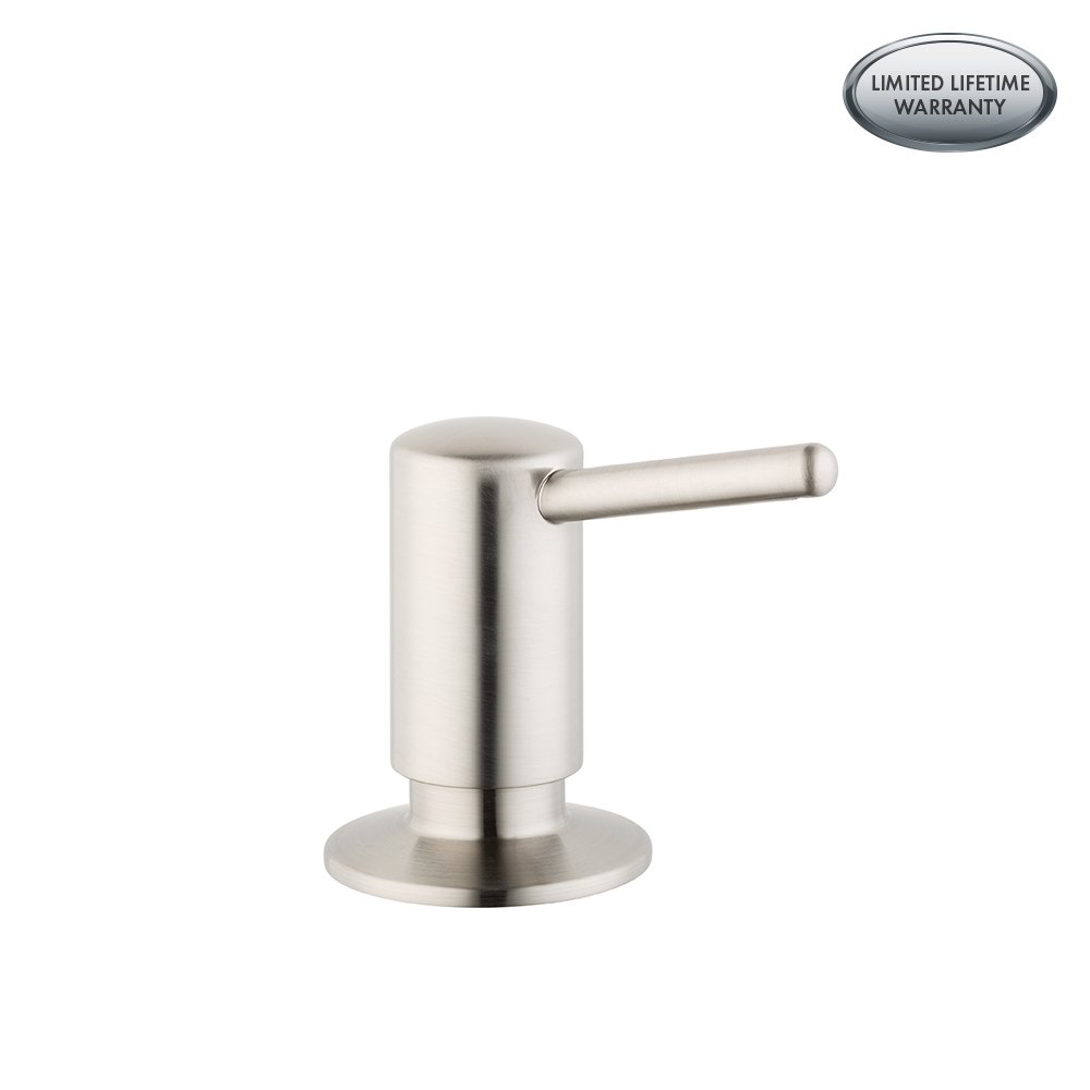 Hansgrohe Soap Dispenser Steel Optik Small Silver Home Kitchen Bathroom