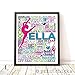 PrintChicks Dance Art Personalized Typography Print - Dancer Custom Poster Wall Art Decor. SHIPS 1-2 DAYS ARRIVES BEFORE CHRISTMAS!