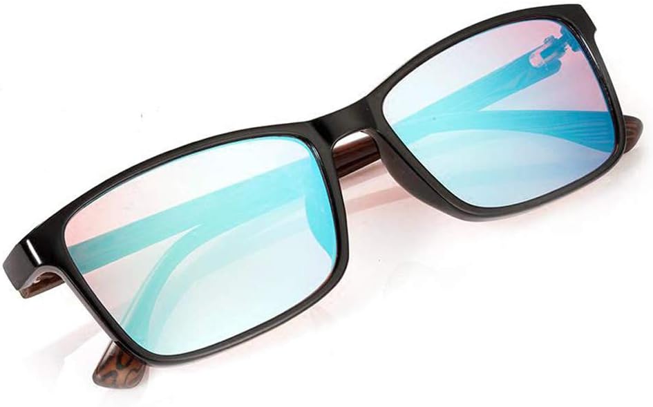 JJCFM Color Blind Glasses for Men And Women, Black Color Blind Corrective Glasses for Red-Green Blindness, Adjustment Color Vision Disorder, for Driving, Drawing