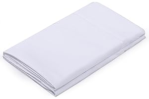 HBHLFZ Twin XL Flat Sheet, Soft and Breathable Brushed Ultra-Fine Fiber Bed Sheets - Hotel Grade Bed Sheets-Shrink Resistant and Fade Resistant-Easy to Care for，Flat Sheet Only（Twin XL，White）