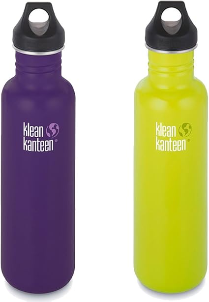 Paket Von Zwei Klean Kanteen Edelstahl Flasche Mit Loop Cap 27 Oz 2 Stuck Berry Sirup Lime Pop Amazon De Sport Freizeit amazon de