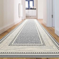 Machine Washable Bordered Design Non-Slip