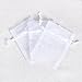 Ling's moment 5x7 Inch Organza Gift Bags Pack of 50 (White)