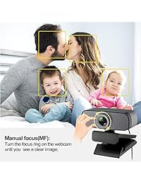 Spedal Full HD cam 1080p, cámara de streaming de belleza en vivo, computadora portátil y cámara para OBS Xbox XSplit Skype , compatible con Mac OS Windows 10 8 7
