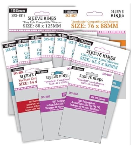 44x63 card sleeves Amazon.com: Sleeve Kings Everdell Mini Compatible Sleeves 44 X 63 MM -(10x110 Pack, 1100 Sleeves) : Toys & Games