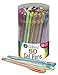 Aromandina GelPenz 50-Count Gel Pens in Clear Plastic Tub for Adult Coloring Books, 50 Unique Colors