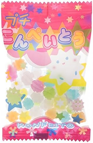 MARUTA Candy Konpeito, Petite, Japanese Sugar Candy, 0.8oz Set of 5