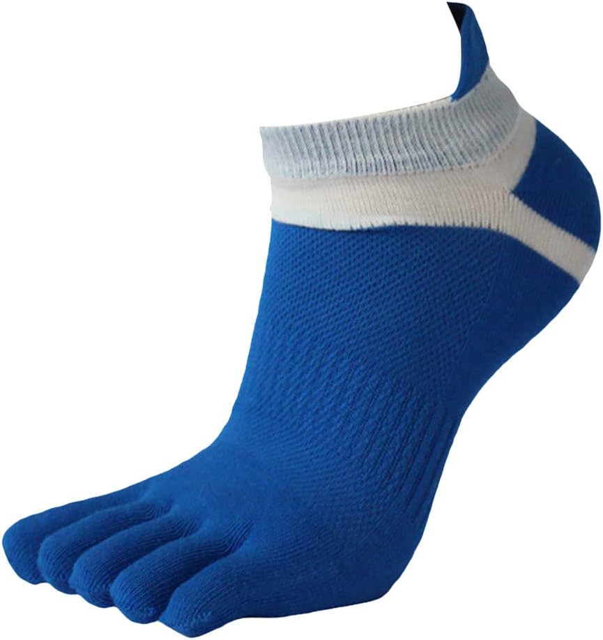 Men Cotton Low Cut Toe Socks 5 Finger Socks No Show Mesh Breathable Socks